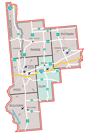 clay county map