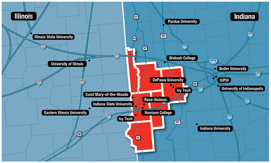 Indiana Education Map